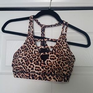 Zyia, size small, leopard exercise bra